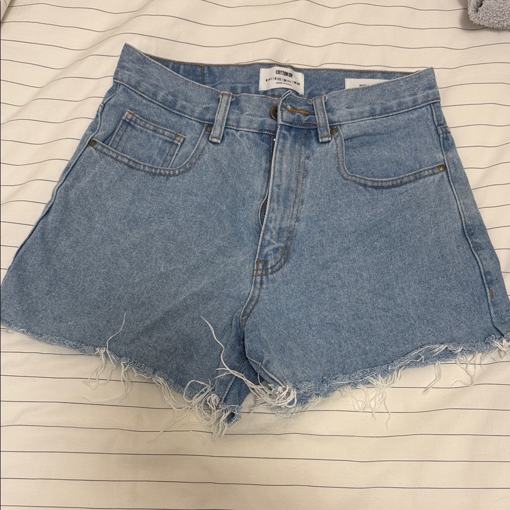 Cotton On Light Blue Jean Shorts